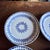 Set of 6 Antique Blue Stick Spatter Fern Plates, 8", Late 19th Century For Sale - Image 15 of 18