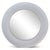 Pair of sculptural modernist mirrors by artist Lorenzo Burchiellaro. Textured cast aluminum with a slightly concave shape....