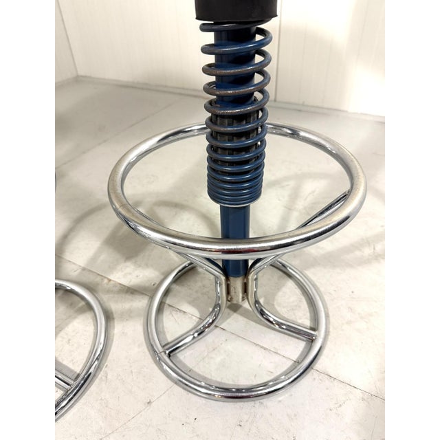 Shock Absorbers Bar Stools from Monroe, 1980s, Set of 3 For Sale - Image 11 of 13