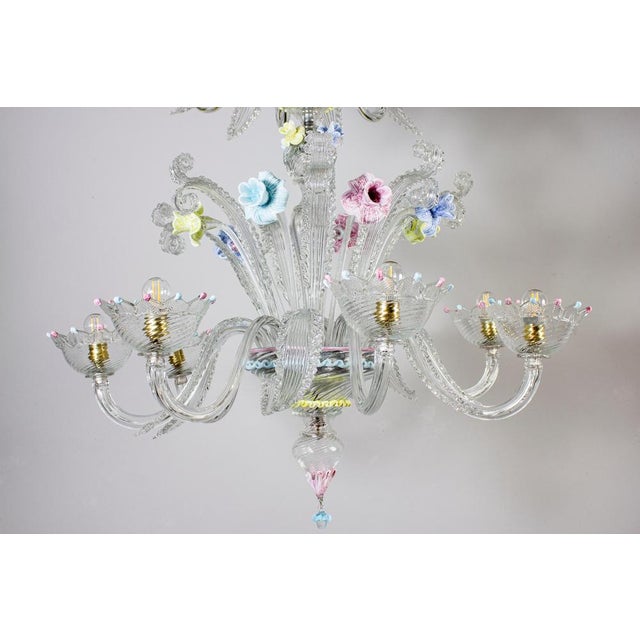 1970s Murano Glass Chandelier, 1970s For Sale - Image 5 of 14