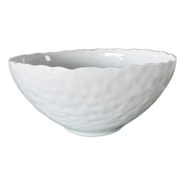 Bernardaud “Digital” Large Porcelain Bowl – Contemporary French Design For Sale