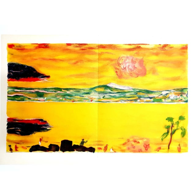 Pierre bonnard - sunset on the mediterranean original lithograph dimensions: 36 x 54 cm verve . Revue artistique et...