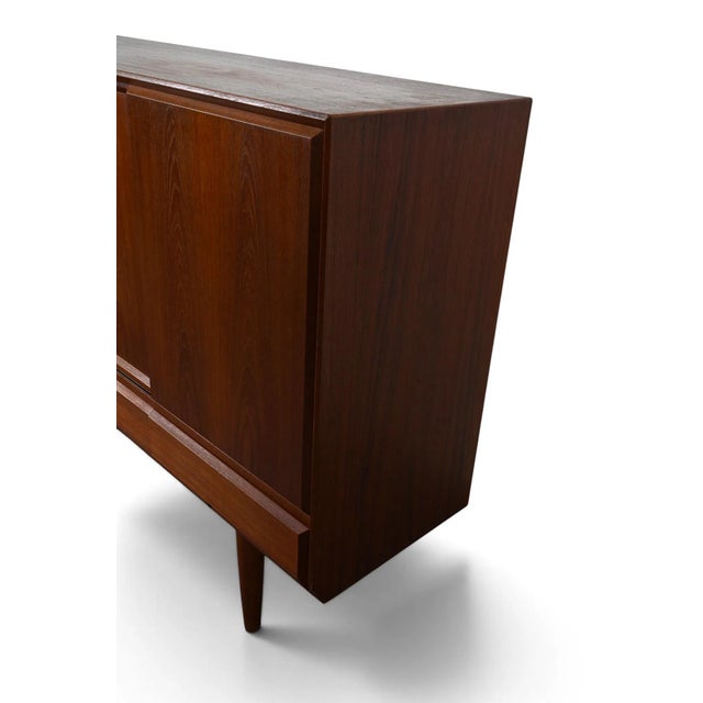 1960s Vejle Stole Møbelfabrik Danish Teak Highboard For Sale - Image 11 of 13