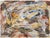 1950s Vintage Midcentury Modern Abstract Painting, Framed, Signed Jacob Semiatin, 1959 For Sale - Image 5 of 11
