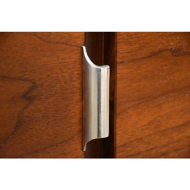 Wood 1960s Refinished Walnut Mid Century Dresser For Sale - Image 7 of 10