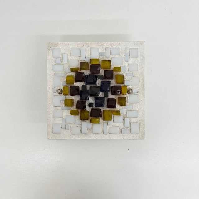 Brutalist Wall Lamp Glass in Resin, Germany, 1970s, Set of 2 For Sale - Image 12 of 18