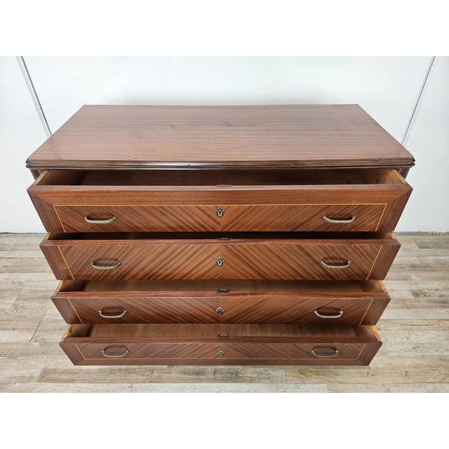 Vintage Chest of Drawers in Rosewood and Maple, 1980 For Sale - Image 12 of 18