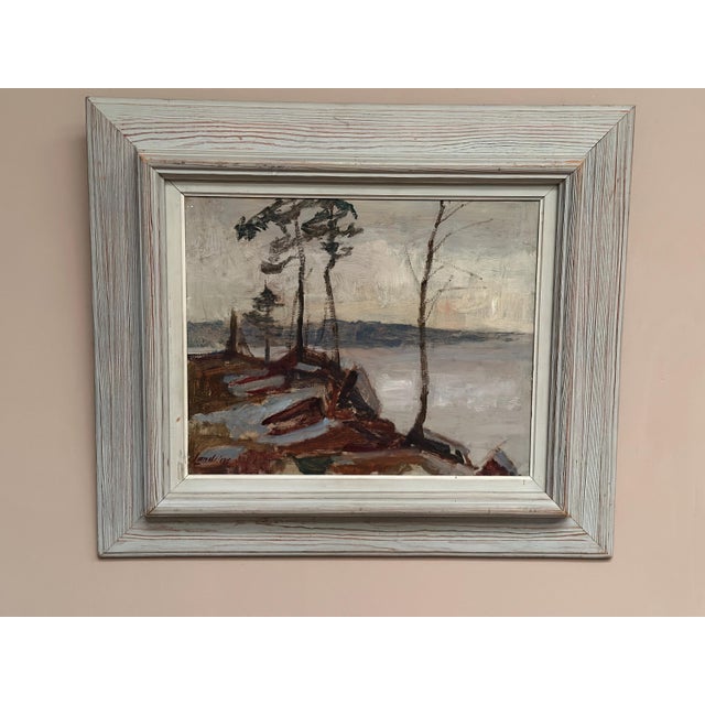 Scandinavian Artist, Landscape, 1950s, Oil on Panel, Framed For Sale - Image 8 of 16