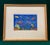 1970s artisan crafted ceramic fish wall art. The center ceramic tile measures 16" wide by 11" high and has a linen matte....