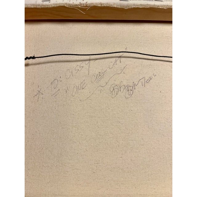 2006 Bob Bonn Acrylic on Canvas "One Cool Cat" Painting Signed For Sale In Los Angeles - Image 6 of 9