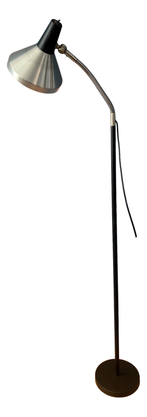 Vintage Black Metal Floor Lamp from Anvia