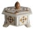 Italian Pietra Dura and Alabaster Inlay Hexagonal Box For Sale
