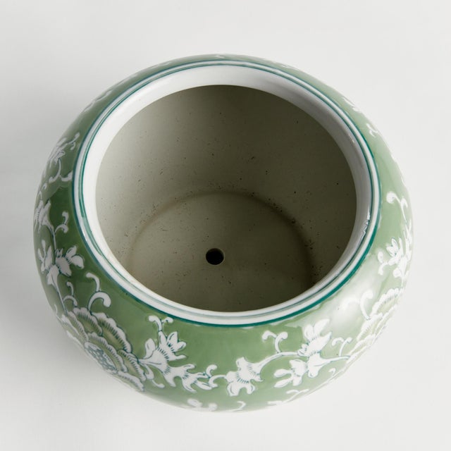 Chinoiserie Imperial Lotus Planter Small For Sale - Image 3 of 5