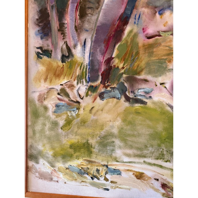 Maryanne Harman “Toward Kendalls” 1987 Large Abstract Oil Painting Framed For Sale - Image 9 of 12