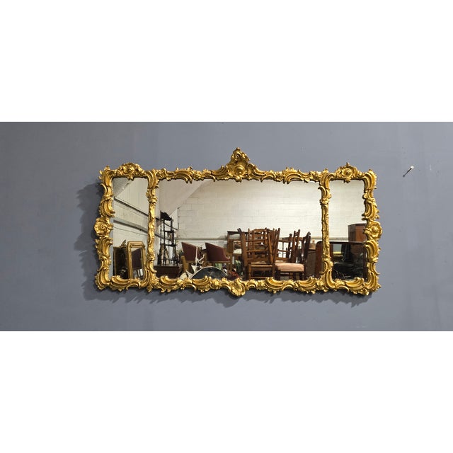 Gold Antique Victorian Gilt Mirror, 1850 For Sale - Image 8 of 8