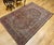 Textile Vintage Persian Kashan Rug, Hand-Knotted Wool, Floral Pattern, Navy & Blue, 5x7 For Sale - Image 7 of 17