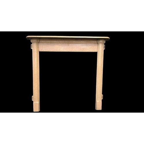 An impressive enamelled cast iron fireplace mantel surround, offering a strong architectural presence and an elegant...
