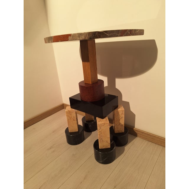 Console Demistella Model in Fine Marble by Ettore Sottesass for Up & Up, 1980s For Sale - Image 6 of 18