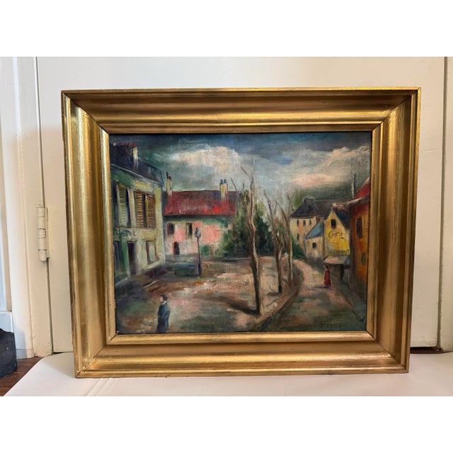 Early 20th Century French Painting of a Town For Sale In Los Angeles - Image 6 of 12