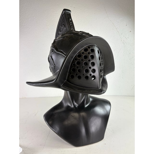 Mid-Century Vintage Greco-Roman Inspired Military Bust For Sale In Philadelphia - Image 6 of 12