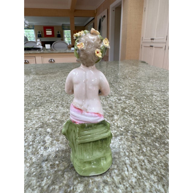 Porcelain Cherub For Sale - Image 4 of 6