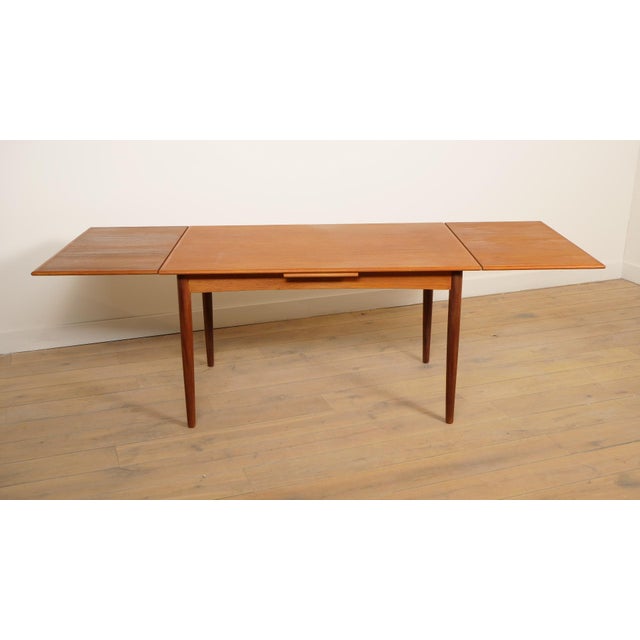 Danish Extending Dining Table in Teak, 1960s For Sale - Image 6 of 12