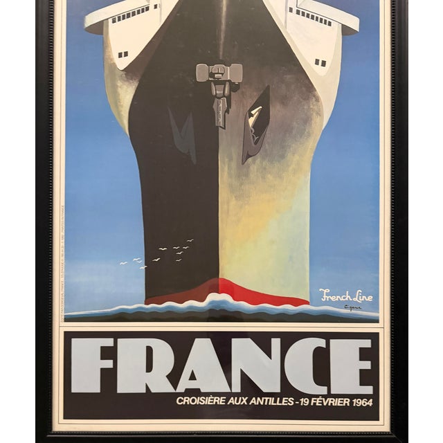 Ciganer - France, Croisière Aux Antilles, 1982 French Line Poster For Sale - Image 4 of 6