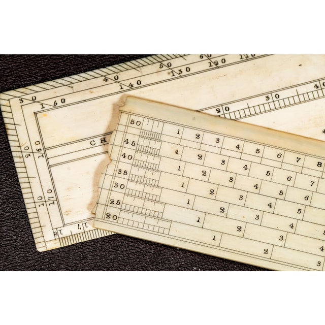 Rare 18th Century Shagreen Leather Sterling Silver Etui Desk Measurement Kit For Sale - Image 12 of 17