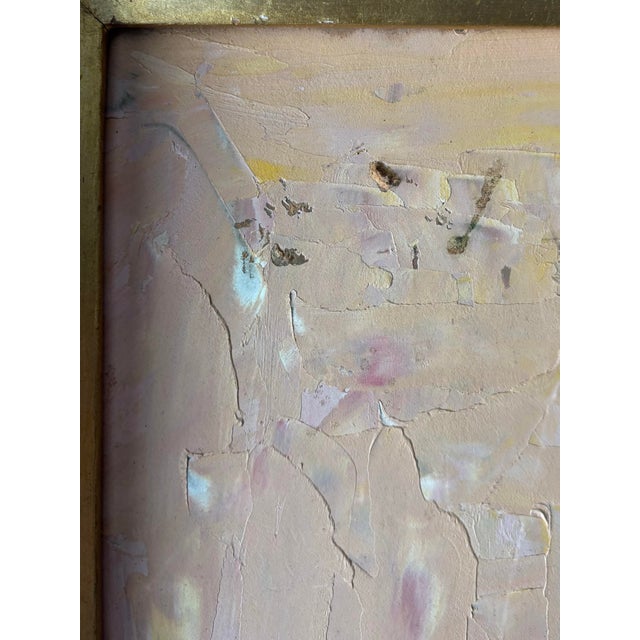 Tan Vintage 1961 Figurative Nude Impasto Painting in Earth Tones, Signed For Sale - Image 8 of 10