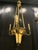 Antique Pendant Light in Gilt Bronze and Painted Glass, 1890s For Sale - Image 6 of 8
