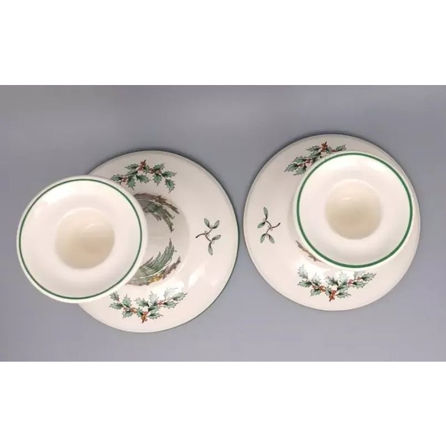 Spode Christmas Tree Candle Holder Set England Excellent condition no chips, cracks, or scratches. Item Height-5.5 inches...