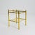 Gold Mid-Century Modern Hollywood Regency Brass Side Table by Messing, 1980s For Sale - Image 8 of 11