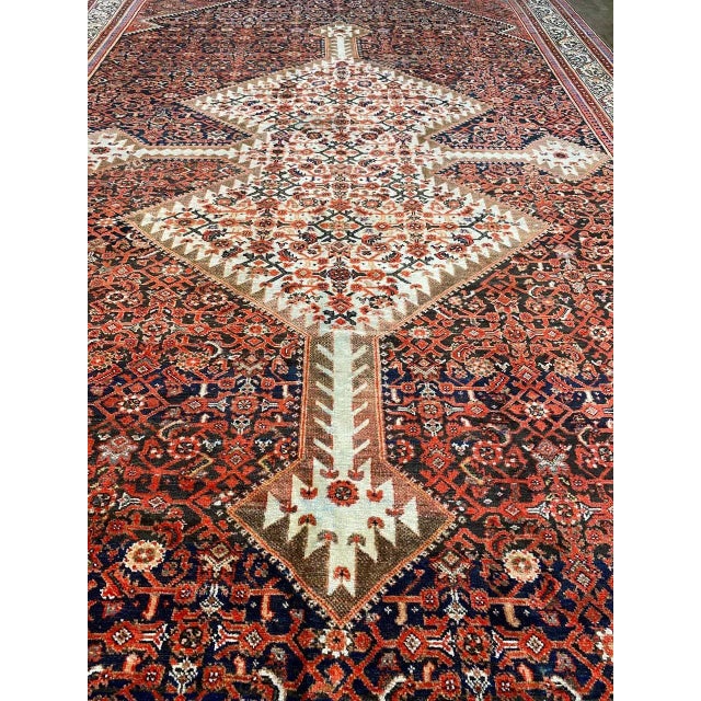 1910s Antique Persian Malayer Area Rug 10'0" X 20'0" For Sale - Image 11 of 13
