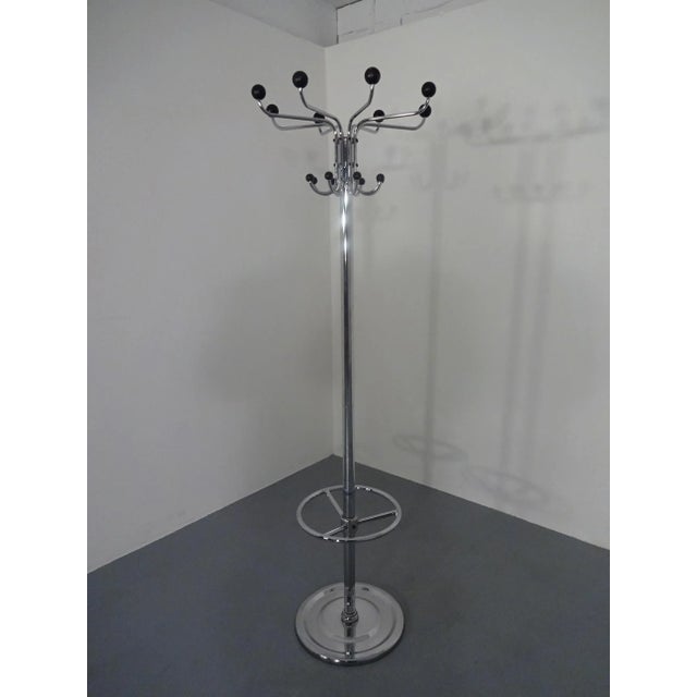 Chrome Plated Steel Tubular Coat Rack, 1940s For Sale - Image 11 of 18