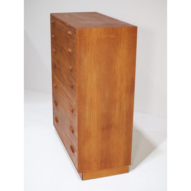 Brown Tall Chest of Drawers in Teak by Børge Mogensen for Søborg, 1960s For Sale - Image 8 of 14