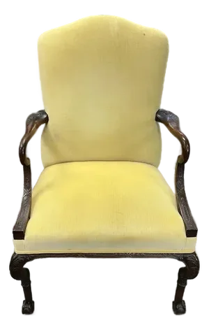 Late 19th Century English Mahogany Chippendale Style Armchair
