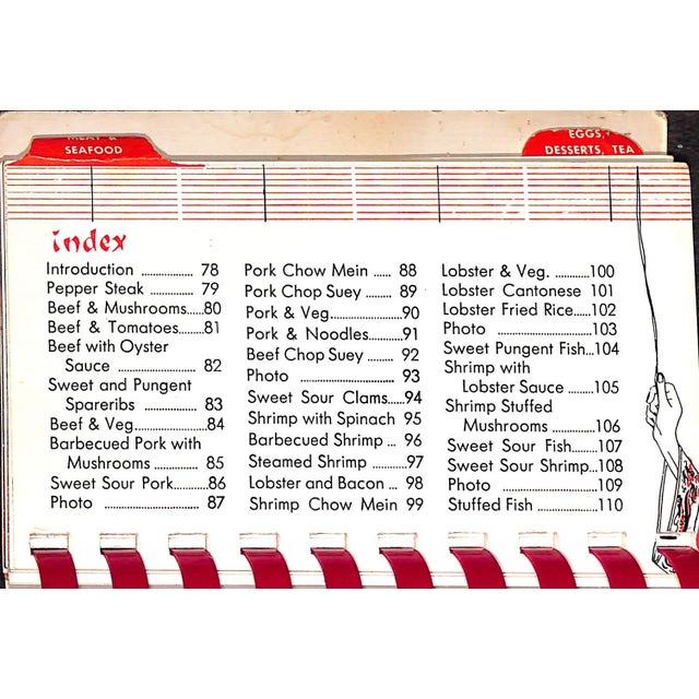 "The Ancestral Recipes: A Scroll of Favorite Chinese Dishes Adapted for American Kitchens" 1954 Lon, Shen-Mei For Sale - Image 9 of 12