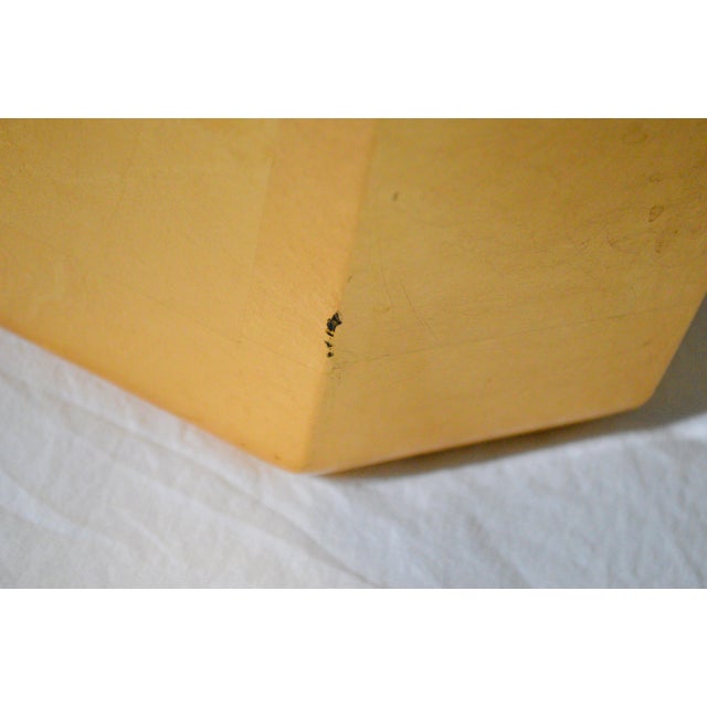 Plastic 1980s Nancy Calhoun Design Faux Gold Leaf Lacquer Ware Octagonal Ice Bucket For Sale - Image 7 of 7