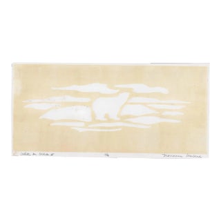 Marianne Wieland Polar Bear Embossed Etching For Sale