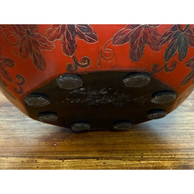 Chaubon Antiques Chinese Red Lacquer Gourd Shaped Box For Sale - Image 12 of 12