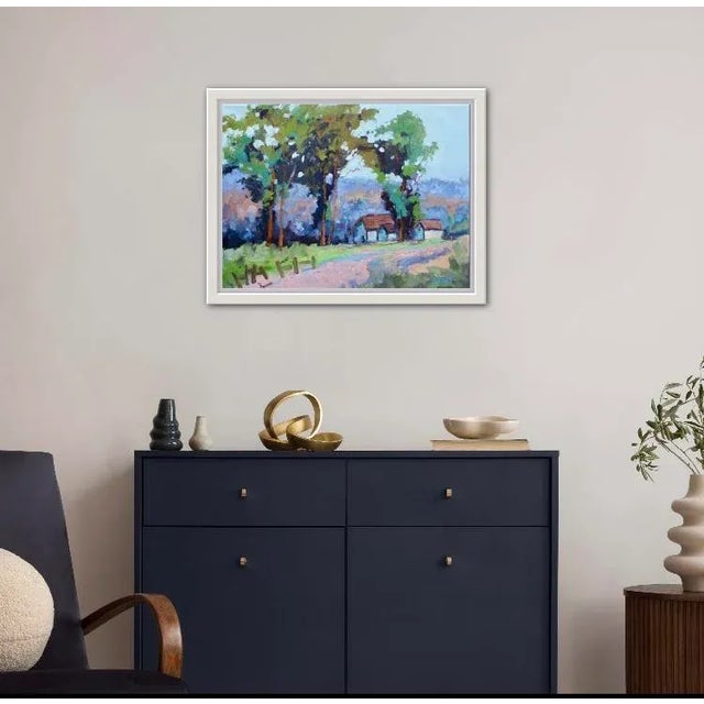 Modern Impressionist Landscape Oil Painting For Sale - Image 4 of 12