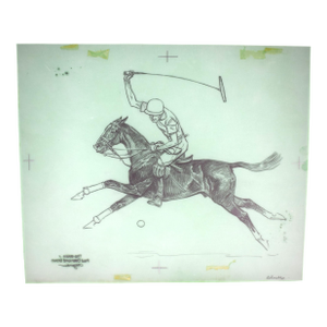 Paul Brown Polo Pencil on Acetate Drawing 4