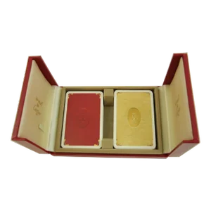 Cartier Paris Poker or Bridge Cards in Red Original Box Vintage 1970