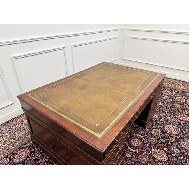 Large English Partnerdesk For Sale - Image 15 of 18