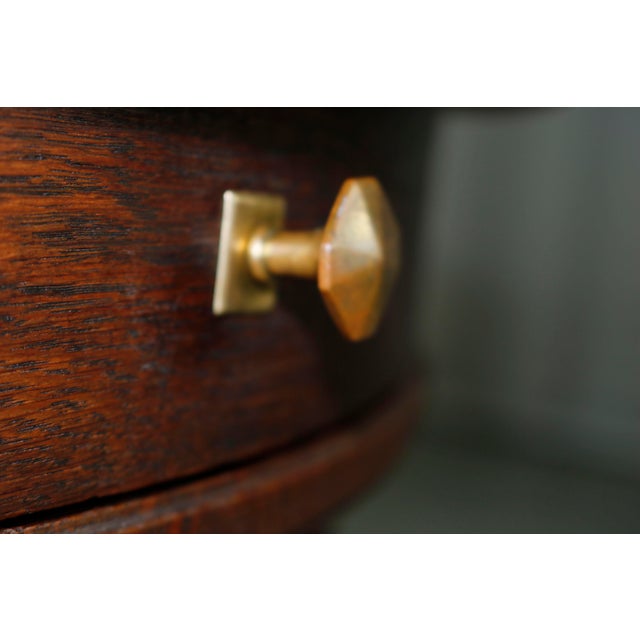 Vintage Round Wooden Table, 1920s For Sale - Image 16 of 18