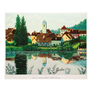 1950s After Camille Bombois "View of Clerval", First Edition Swiss Full-Color Print