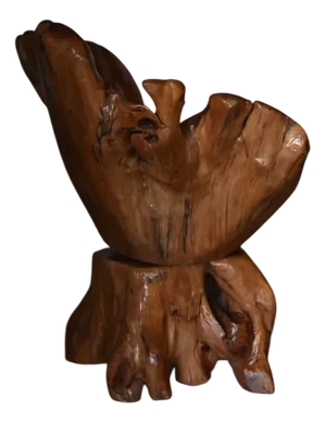 Sculptural Olive Root Armchair, 1970s