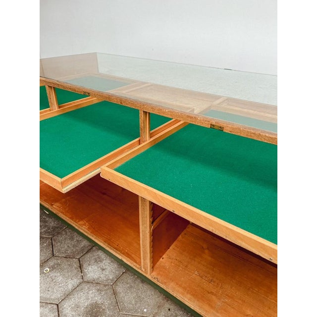 Wood Vintage Counter by J. Bohnacker k.g. Blaubeuren, 1960s For Sale - Image 7 of 17