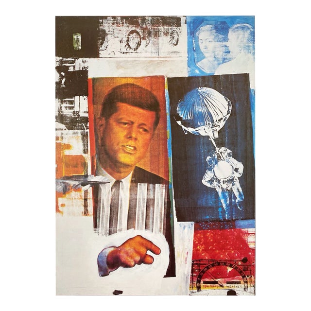 Robert Rauschenberg Vintage 1993 Pop Art Offset Lithograph Print " Retroactive " 1964 For Sale