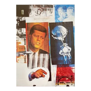 Robert Rauschenberg Vintage 1993 Pop Art Offset Lithograph Print " Retroactive " 1964
